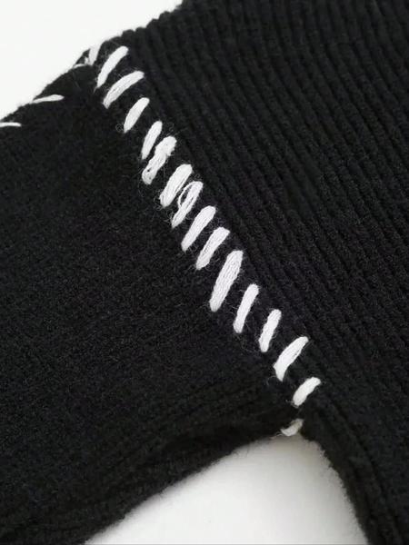 Women's High Neck Loose Knit Sweater, Casual Fall Winter Pullover, Handmade Seam Design, Versatile & Comfortable Fit, Knitwear