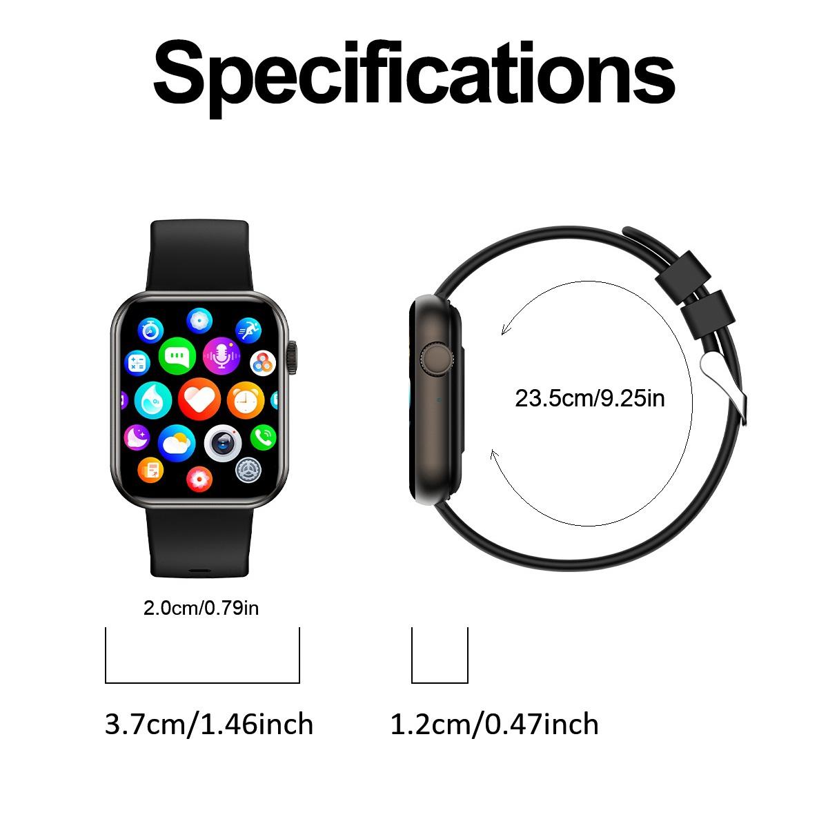 Men's and women's smart sports watch, 1.83-inch HD touch screen, wireless calling, AI voice assistant, over 100 sports modes, pedometer, blood pressure and heart rate sports tracker, Milanese stainless steel strap, silicone strap, waterproof watch.