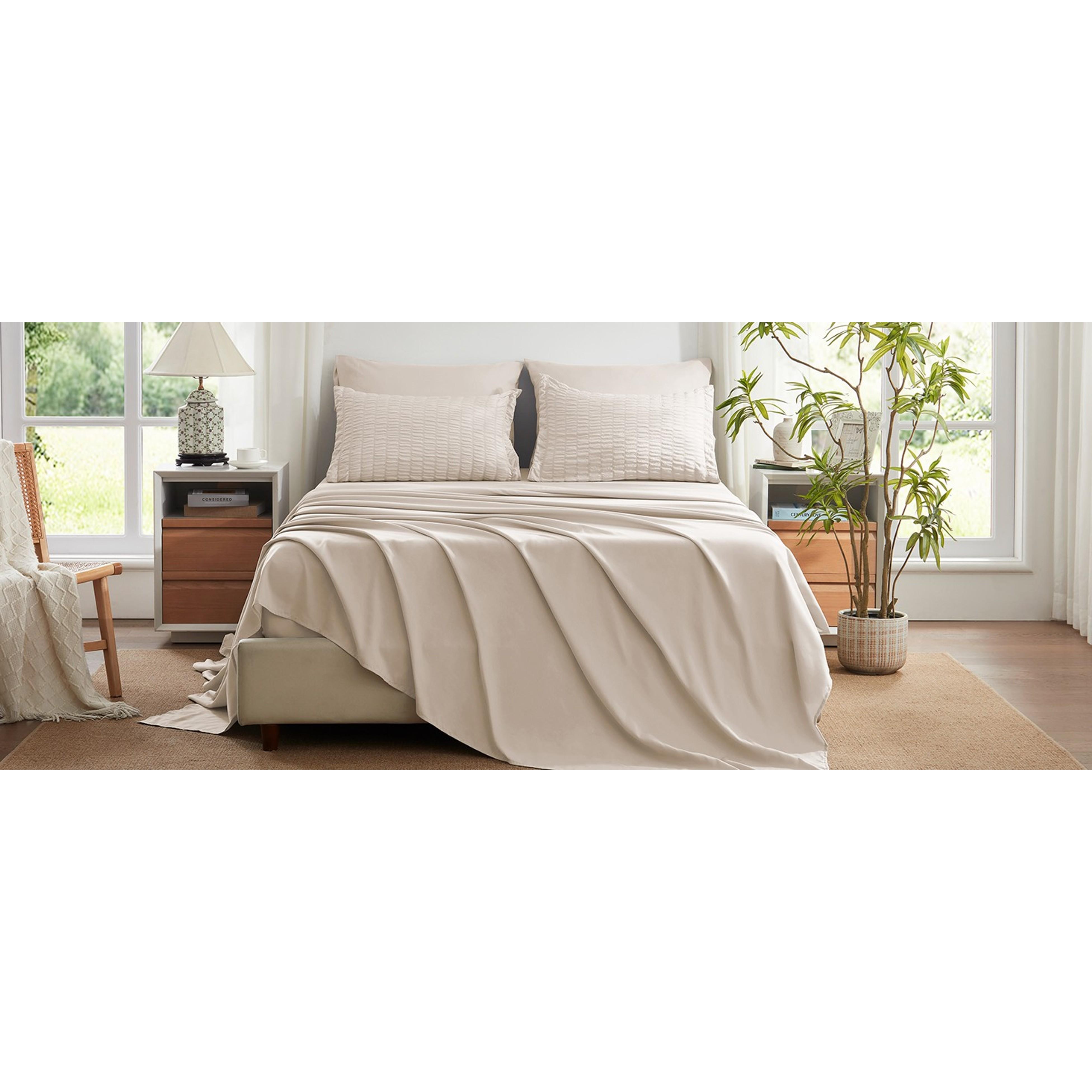 Queen Comforter Set 7 Piece, Green Bed in a Bag Queen Bedding Sets | Seersucker, OEKO-TEX Certified, Down Alternative Comforter with Breathable sheets&pillowcases,Lightweight,All Season Queen Comforter Set 7 Piece, Green Bed in a Bag Queen Bedding Sets | Seersucker, OEKO-TEX Certified, Down Alternative Comforter with Breathable sheets&pillowcases,Lightweight,All Season