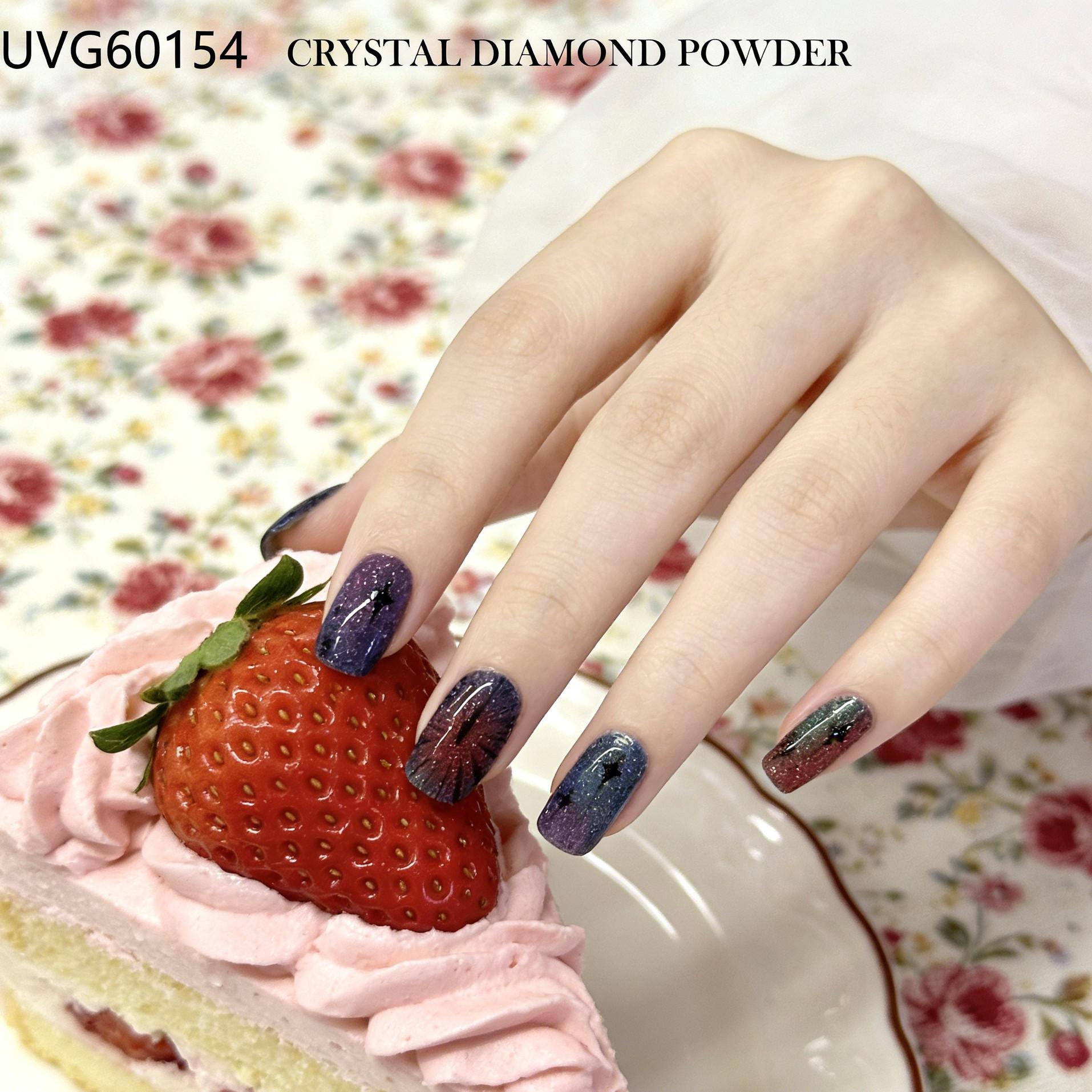 Alien Code Midnight Diamond Dust Nails, Irregular Multi-Color Stains with Abstract Sci-Fi Lines, Half-Cured Gel Nail Strips for DIY Home Use