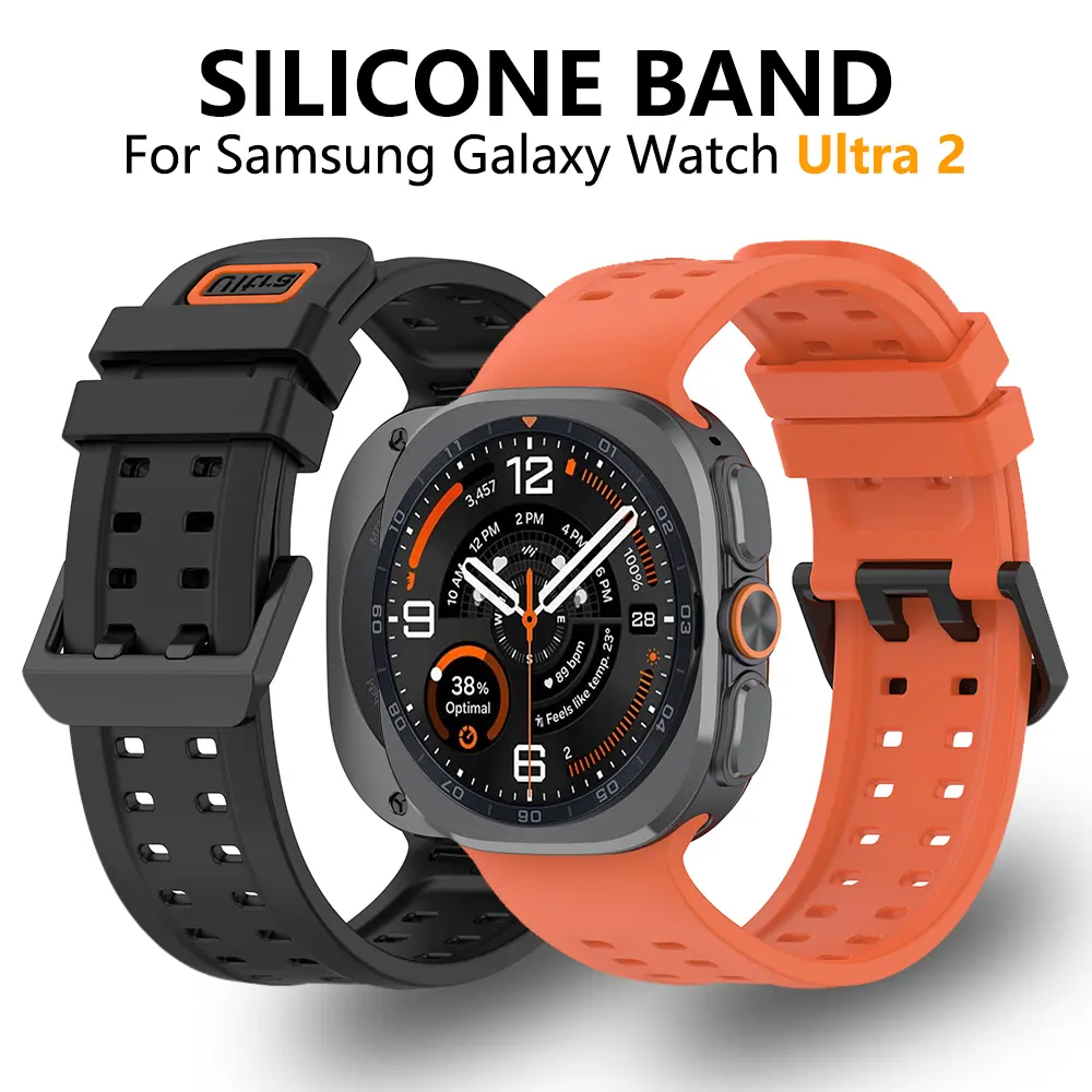 Sport Band For Samsung Galaxy Watch Ultra 2 47mm 2026, Soft Bracelet For Galaxy Watch Ultra 2 47mm,Ultra 2025/2024 Silicone Breathable Strap