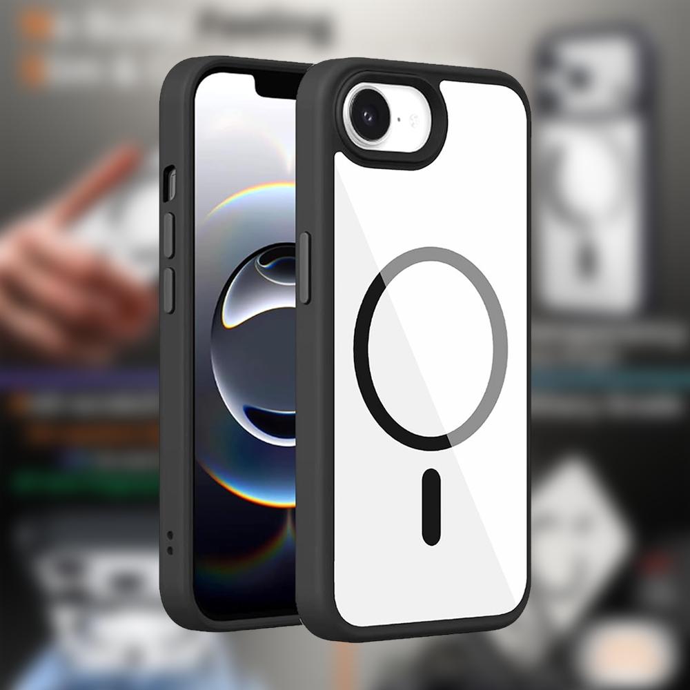For iPhone Magnetic Case Cover For iPhone X XS XR XS Max 7 8 SE2 SE3 7Plus 8Plus 16E 17 16 15 14 13 12 11 Pro Max  PC Clear