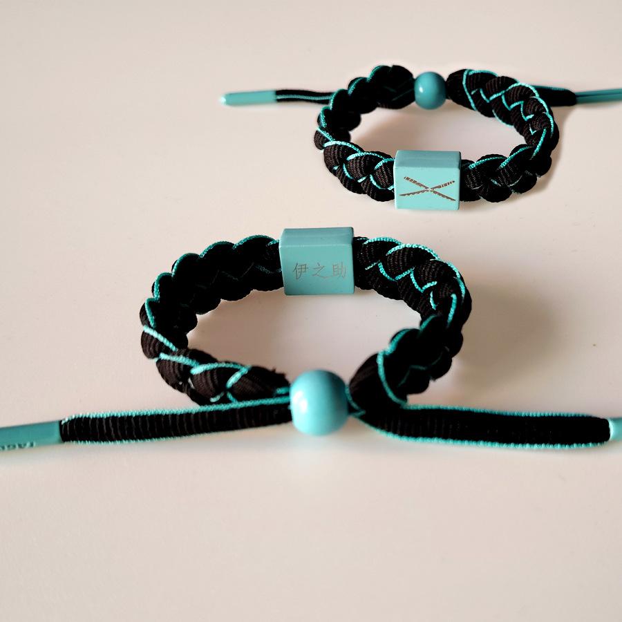 Anime Demon Slayer: Kimetsu no Yaiba, Tanjiro, Zenitsu, Tanjiro's woven bracelet, birthday gift for teenagers and couples, holiday gift, niche fashion, unique style