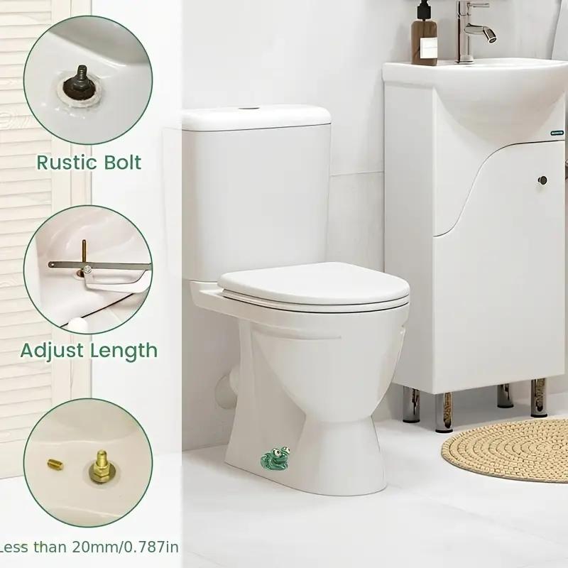 Ceramic Toilet Bolt Covers, Cute Funny Frog Design, Easy Installation, Bathroom Decoration, Set of 2, Ideal for Home Decor, Bathroom Decoration Accessories, Bathroom Accessory