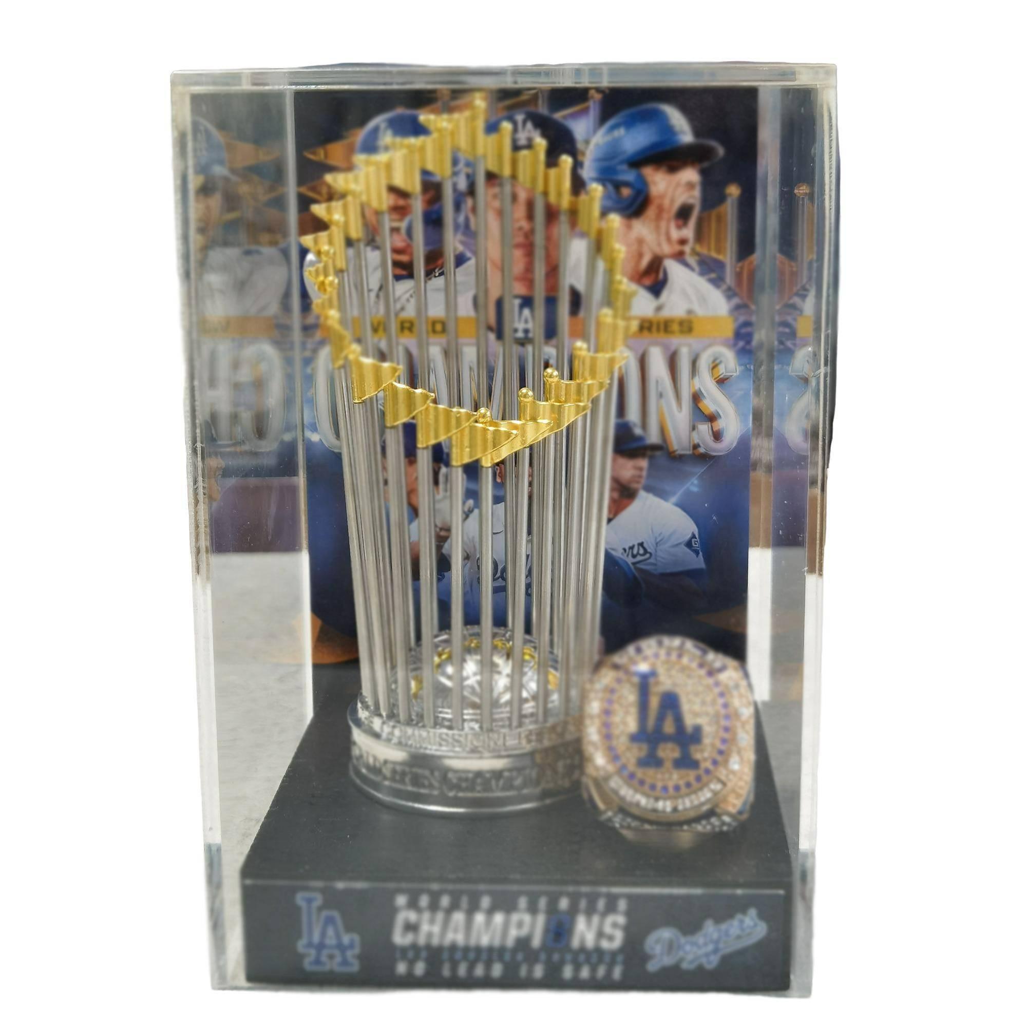 1990-2025 American Baseball Champion Trophy Set With Display Case Fan Gift, Perfect for Collectors and Sports Enthusiasts