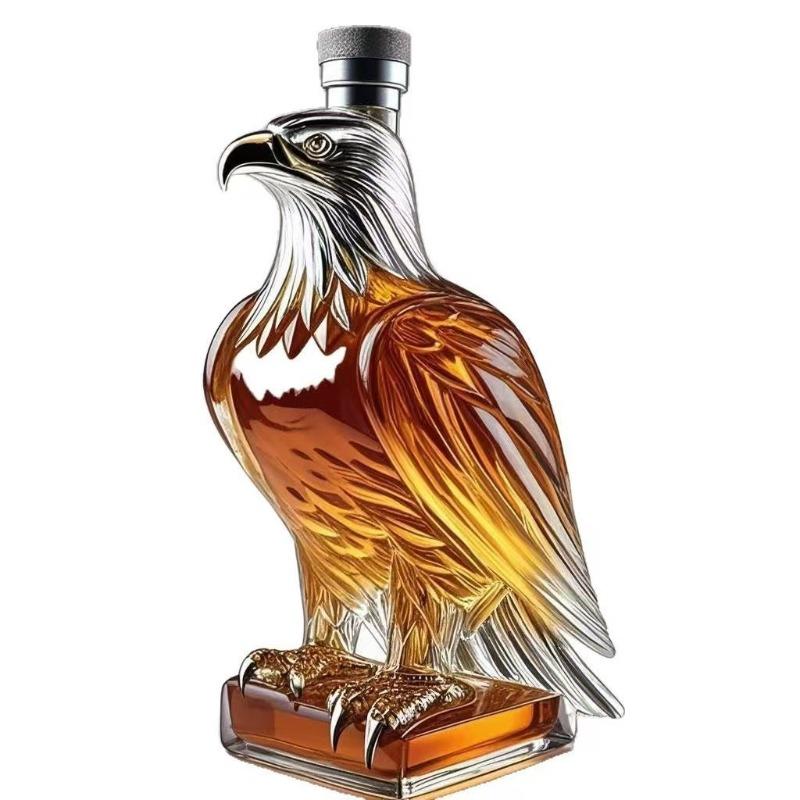 Eagle shaped whisky bottle, high borosilicate bottle for bar