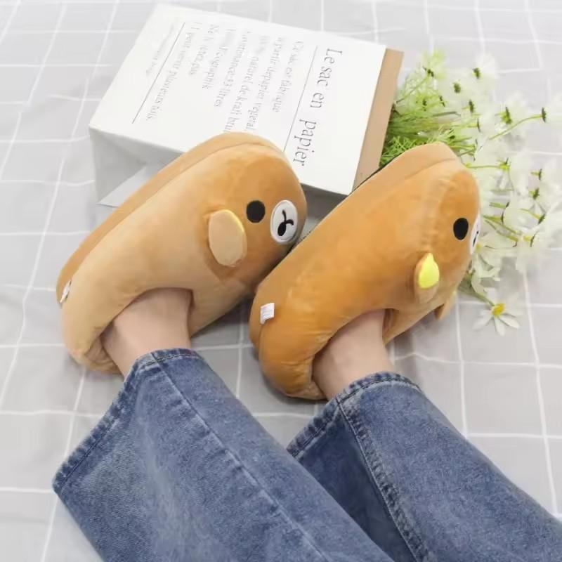 Adult Cartoon Kigurumi Onesie Pajama Set - Rilakkuma Bear, Unicorn Themes, Buttons, Slippers, Holiday (Halloween, Christmas) Casual Loungewear (Toys & Hobbies Stress Relief Classic Novelty Toy)