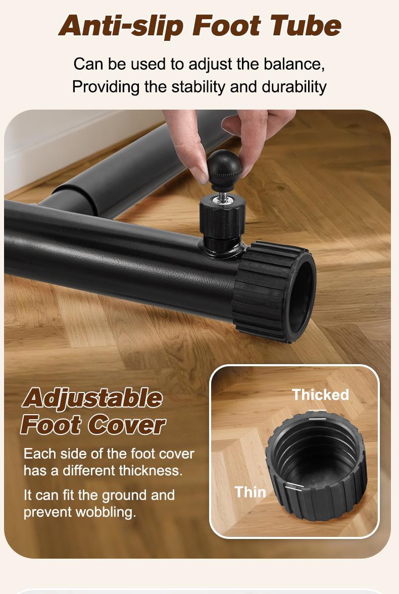 RELIFE SPORTS Heavy-Duty Portable Dip Station | Stabilized Push Up Parallette Parallel Bar | Home/Outdoor Strength Training Equipment