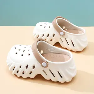 2 in 1 EVA Clogs for Women, Non-Slip Platform Garden Shoes, Breathable Closed Toe Beach Sandals, Casual Indoor Outdoor Slides