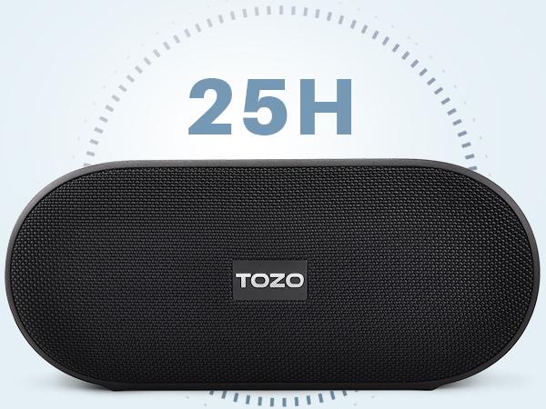 TOZO-PA1 Bluetooth Speakers with 20W Stereo Sound, 25H Playtime, IPX7 Waterproof Portable Wireless Speakers Audio Protection Smartphone FathersDayGift