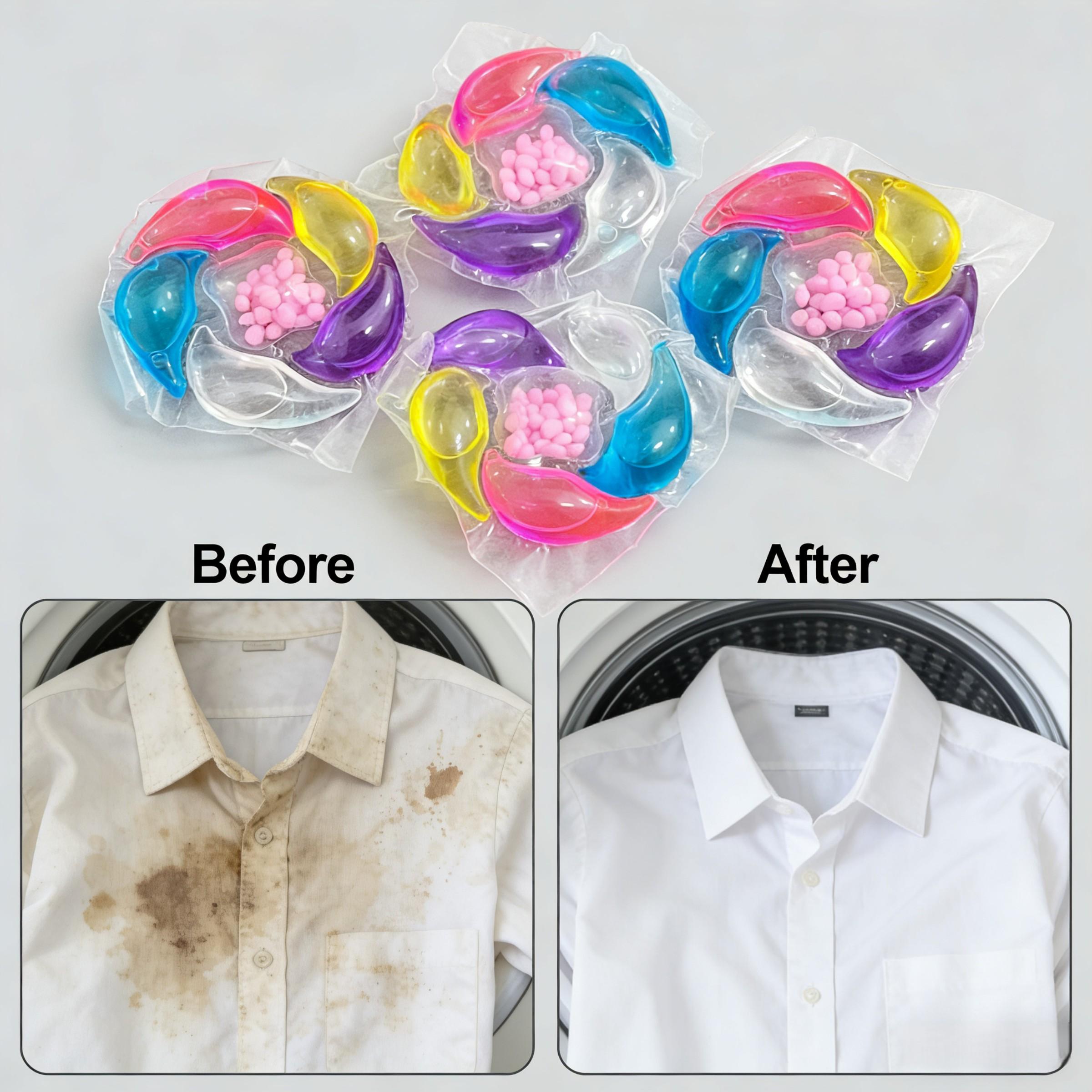 Laundry Detergent Balls, Long-Lasting Scent, Home Use & Travel Friendly, 400g/650g/800g/bucket Options, Clean & Fragrant