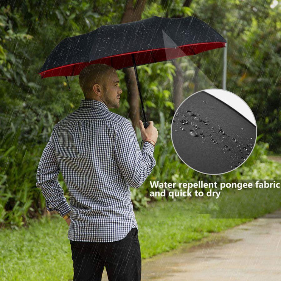 Automatic Folding Large Dual-Layer Rainproof Umbrella, Waterproof Windproof, Outdoor Sun Protection, Home Entertainment, Two-Use Shade Umbrella