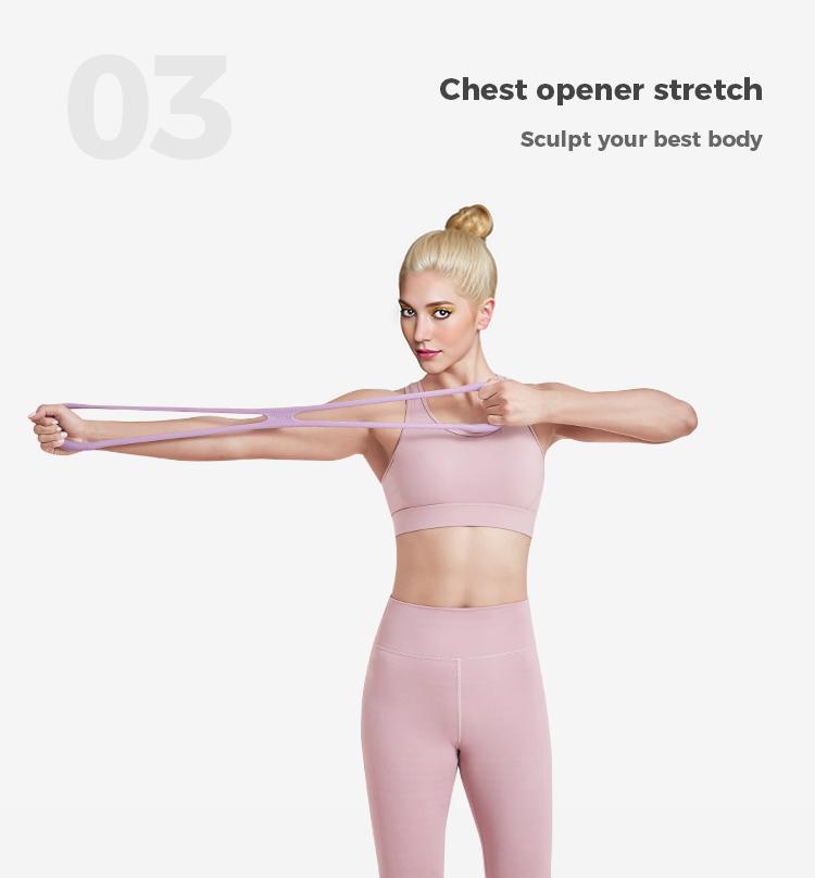 KEEP Resistance Bands Figure 8 Exercise Bands for Women 8 Shaped TPE Material for Arms Chest Expander Yoga Gym Fitness Muscle Training Equipment Stretching Gear