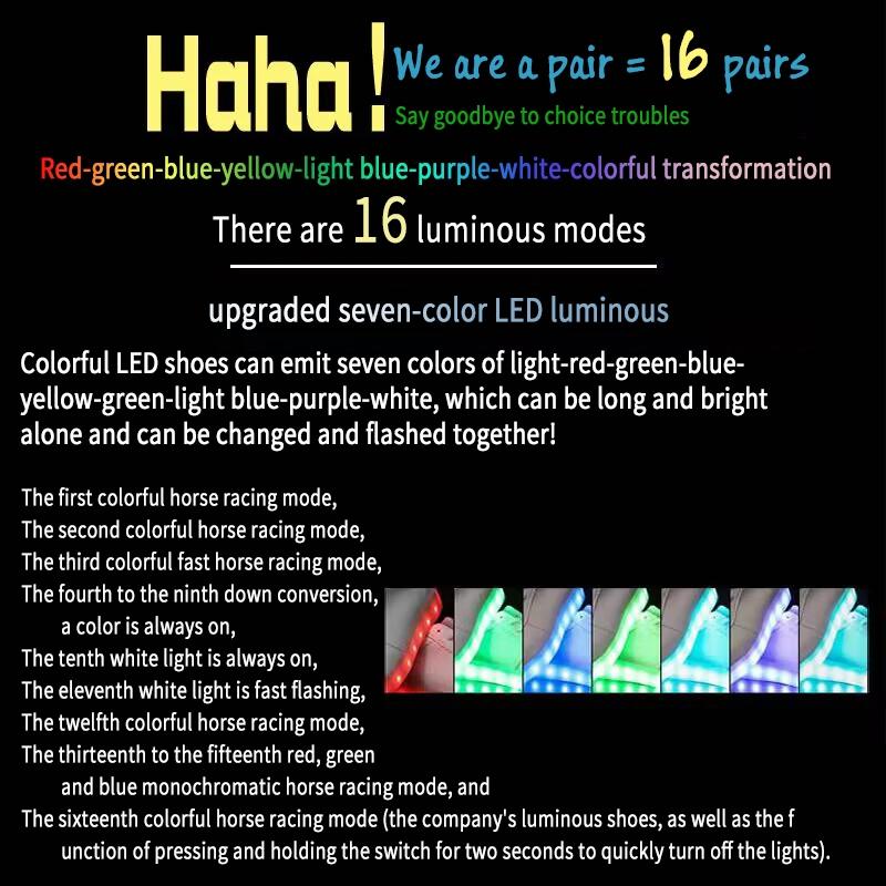 16 Color Modes USB Rechargeable LED Roller Shoes for Boys Girls, EUR 28-40 Rotary Buckle Breathable Mesh Light Up Wheels Sneakers, Kids Teens Luminous Roller Skates Shoes, Single Double Wheels Heelys for Outdoor Sports, Birthday Gifts for US EU KSA JP