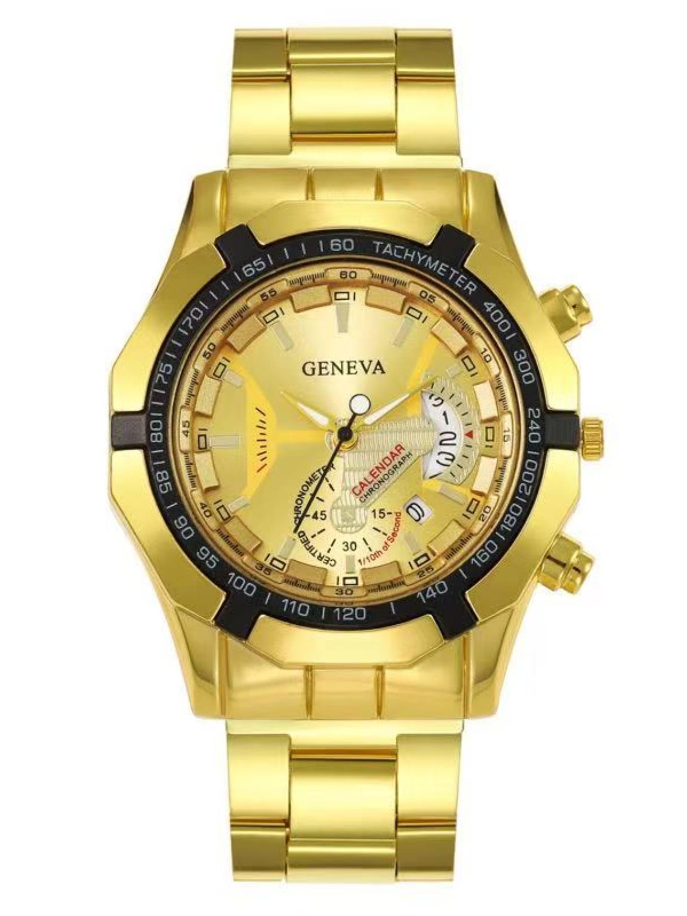 Men's Business Wrist Watch, Alloy Case & Strap Watches For Men, Quartz Analog Wristwatch, Battery-Powered, Ideal for Daily Wear & Gifts, Watch Men