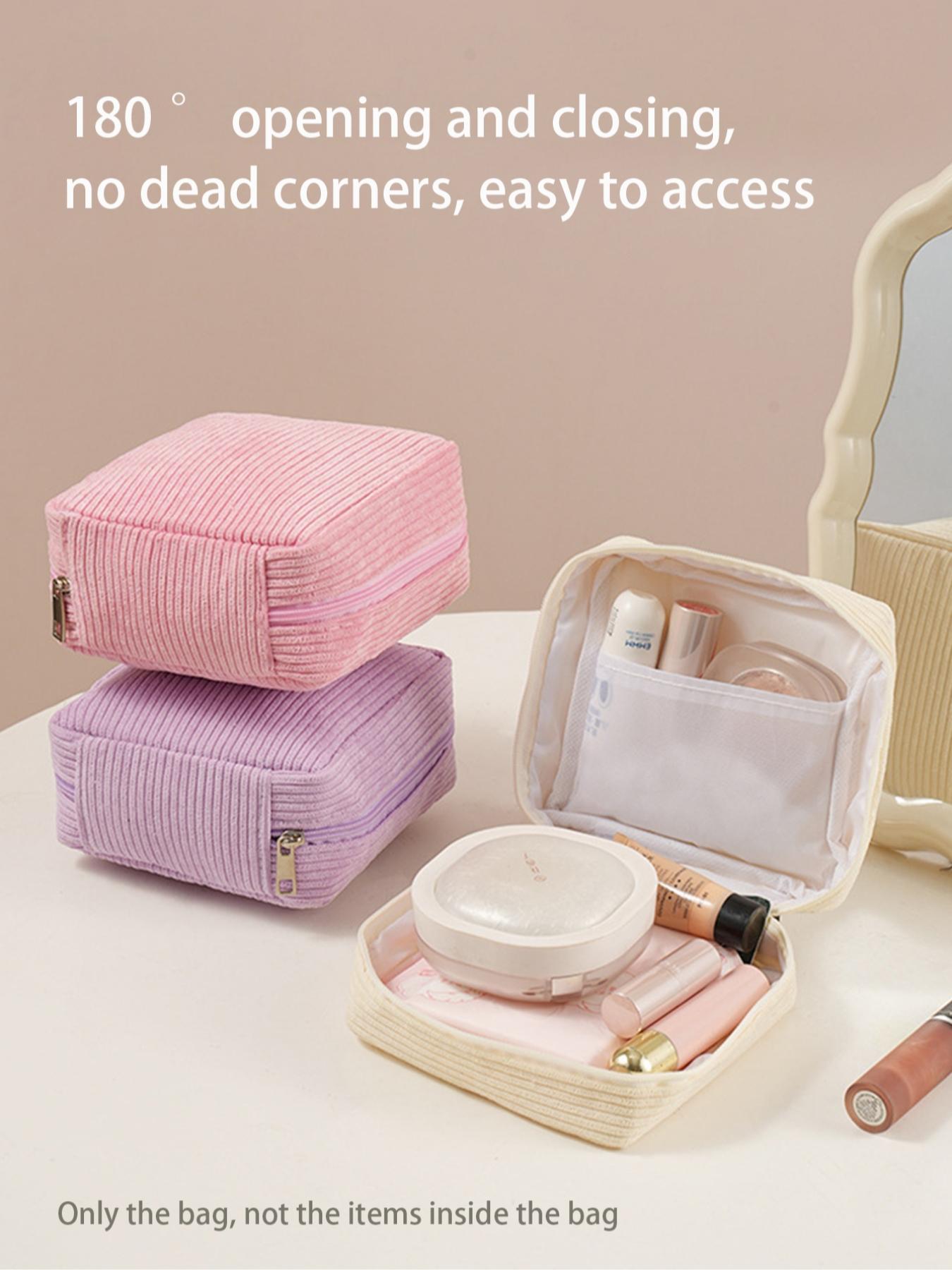 Mini Makeup Bag, Small Travel Organizer, Zippered Portable Case, Durable and Lightweight, Ideal for Women, School, Work, Travel