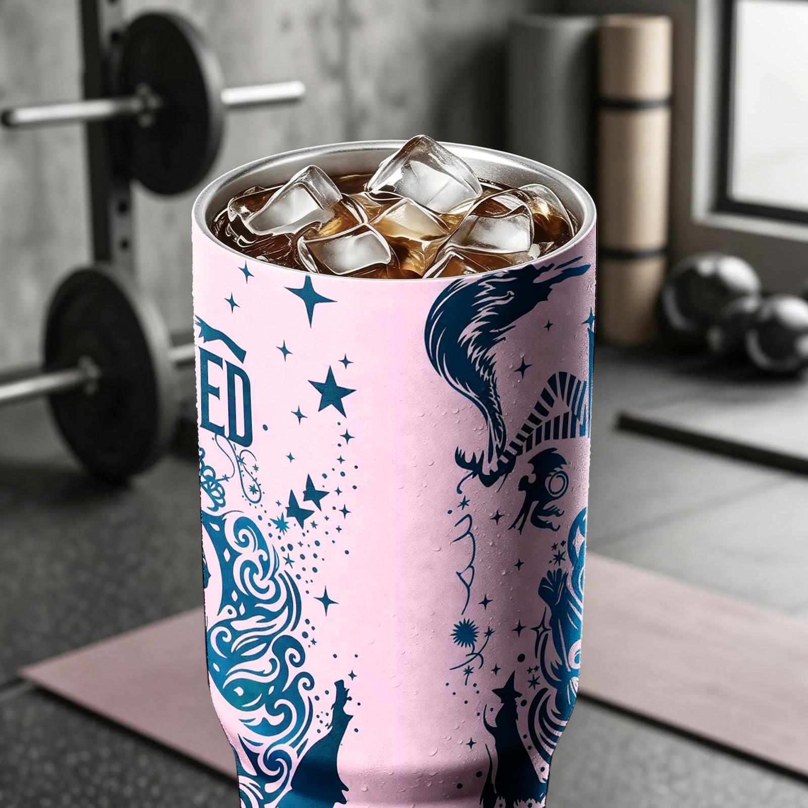 Wicked Inspired Witch Tumbler, 40oz Stainless Steel Insulated Coffee Cup, Fantasy Musical Travel Mug, Gothic Fairycore Gift, Flasks
