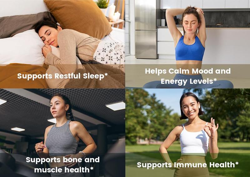 VEV 15 in 1 Magnesium Citrate & Glycinate Complex Capsules, Cortisol Support with Ashwagandha & L-Theanine, Edible Minerals Natural Dietary, 120 Vegan Capsules