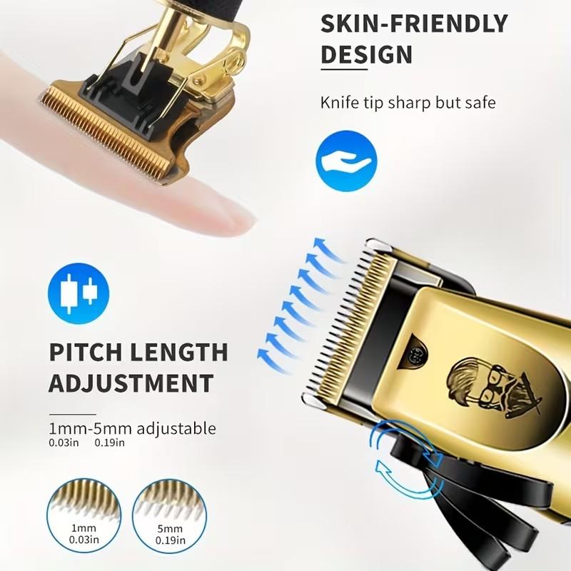 WEEME Men'S Professional Haircut Set, Rechargeable Cordless Hair Clipper & Grooming Kit, Electric Shaver & Beard Trimmer, Cordless Trimmers Kit, Cordless Portable, Precise Trimming, Kit For Home Travel Daily Styling, Holiday Gift For Boyfriend Or Father