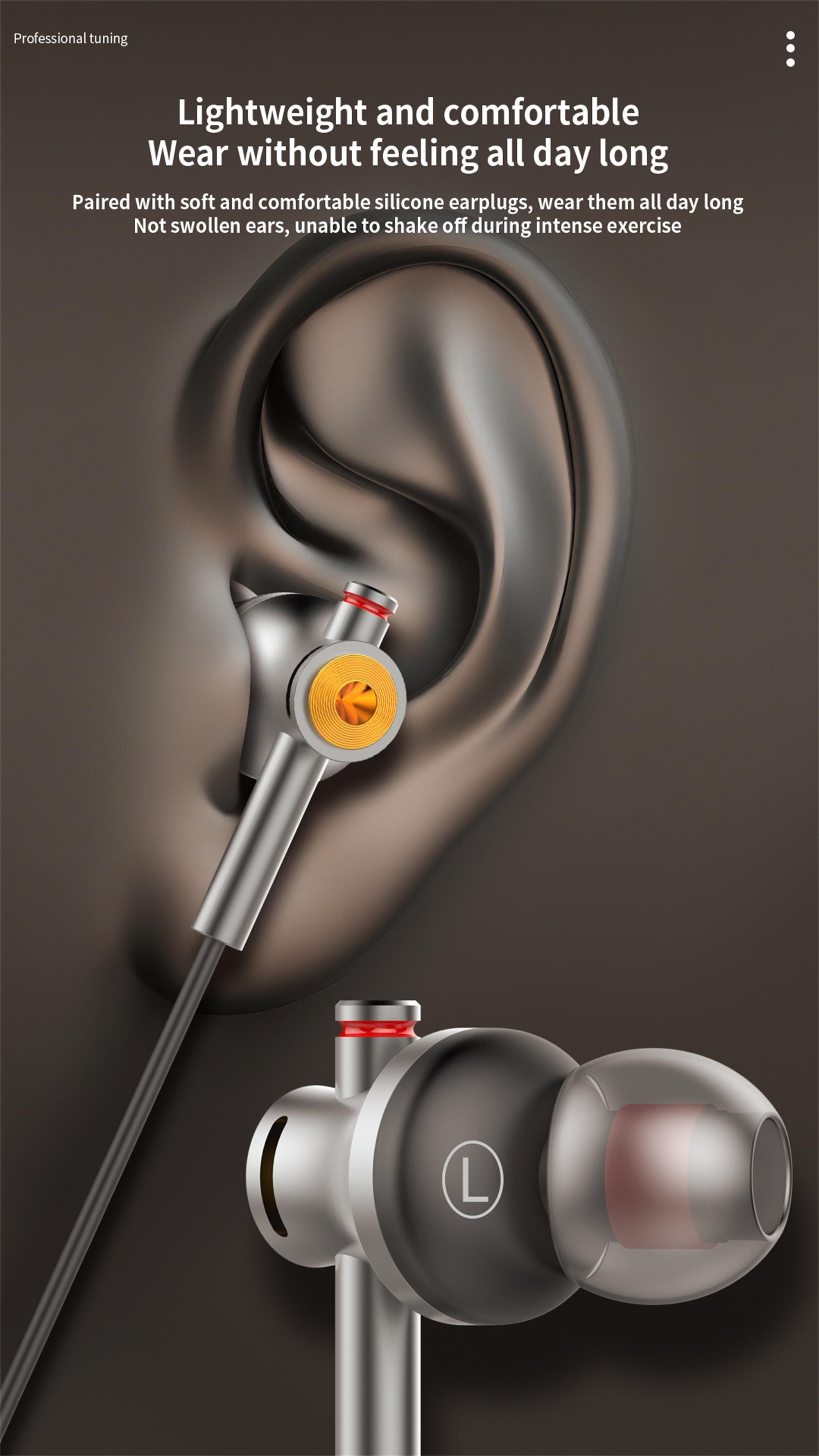 USB C Wired Headphones Dolby Sound With Noise Reduction Type C 3.5mm Music Earphones For Samsung Galaxy S25 S24 Ultra iPhone 15 16 17