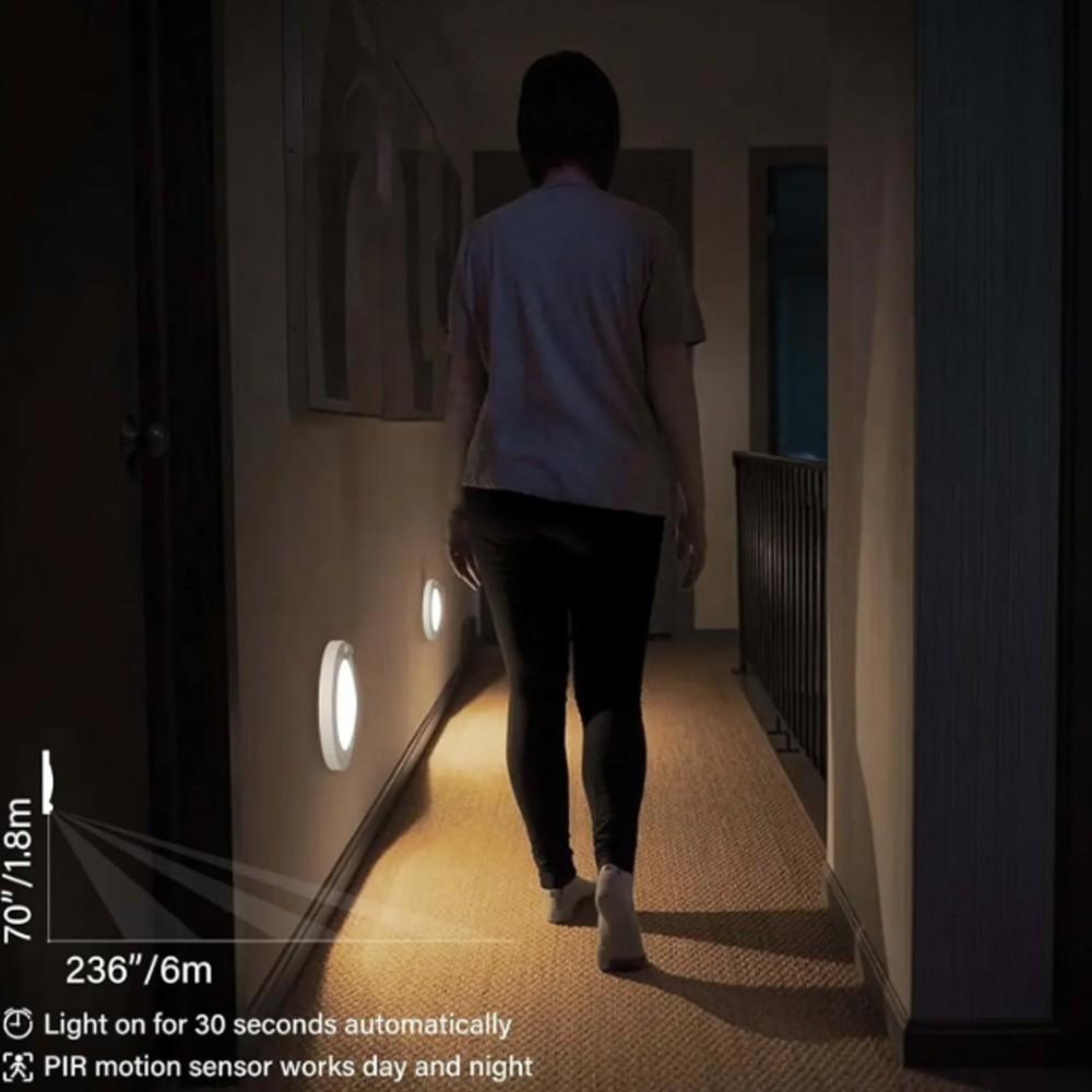 2 Pack Rechargeable Ceiling Lights with Remote Wireless Battery Operated Motion Sensor Waterproof Shower Lighting, 3CCT & Dimmable Stick On Closet Overhead for Pantry Living Room Renter Friendly