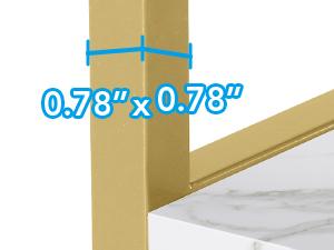 LITTLE TREE 3-Tier Console Table, 55 inch Sofa Table with Open Storage Shelves, Narrow Long Hallway/Entryway Table with Faux Marble Top for Home Living Room Entryway