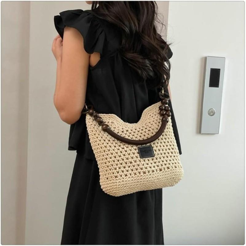 Bohemia Beach Bag for Women, Macrame Shoulder Tote Bag, Crossbody Purse, Travel Beach Bag, Summer Top-Handle Hobo Bags 2026