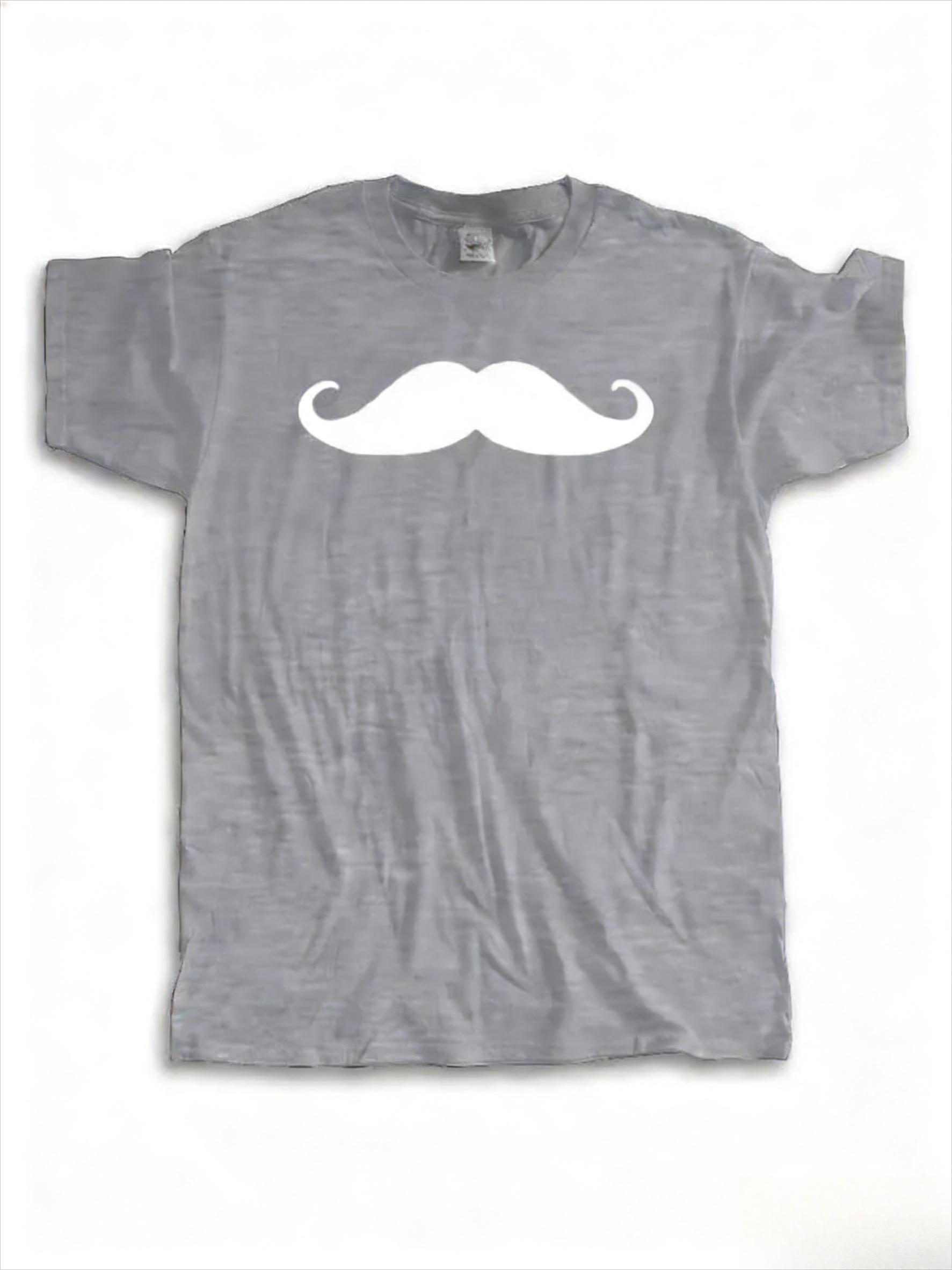 Casual Tee Shirts Tops Short sleeve t-shirt mustache hiphop t shirt funny moustache tshirt creative beard design t shirts