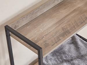 HOOBRO 2 in 1 Hidden Litter Box Furniture with Shelf, Double Litter Box Cabinet with 2 Dangling Plush Balls and 1 Toy Ball, Greige and Black Cat Litter Box Enclosure Furniture HOOBRO 2 in 1 Hidden Litter Box Furniture with Shelf, Double Litter Box Cabinet with 2 Dangling Plush Balls and 1 Toy Ball, Greige and Black Cat Litter Box Enclosure Furniture