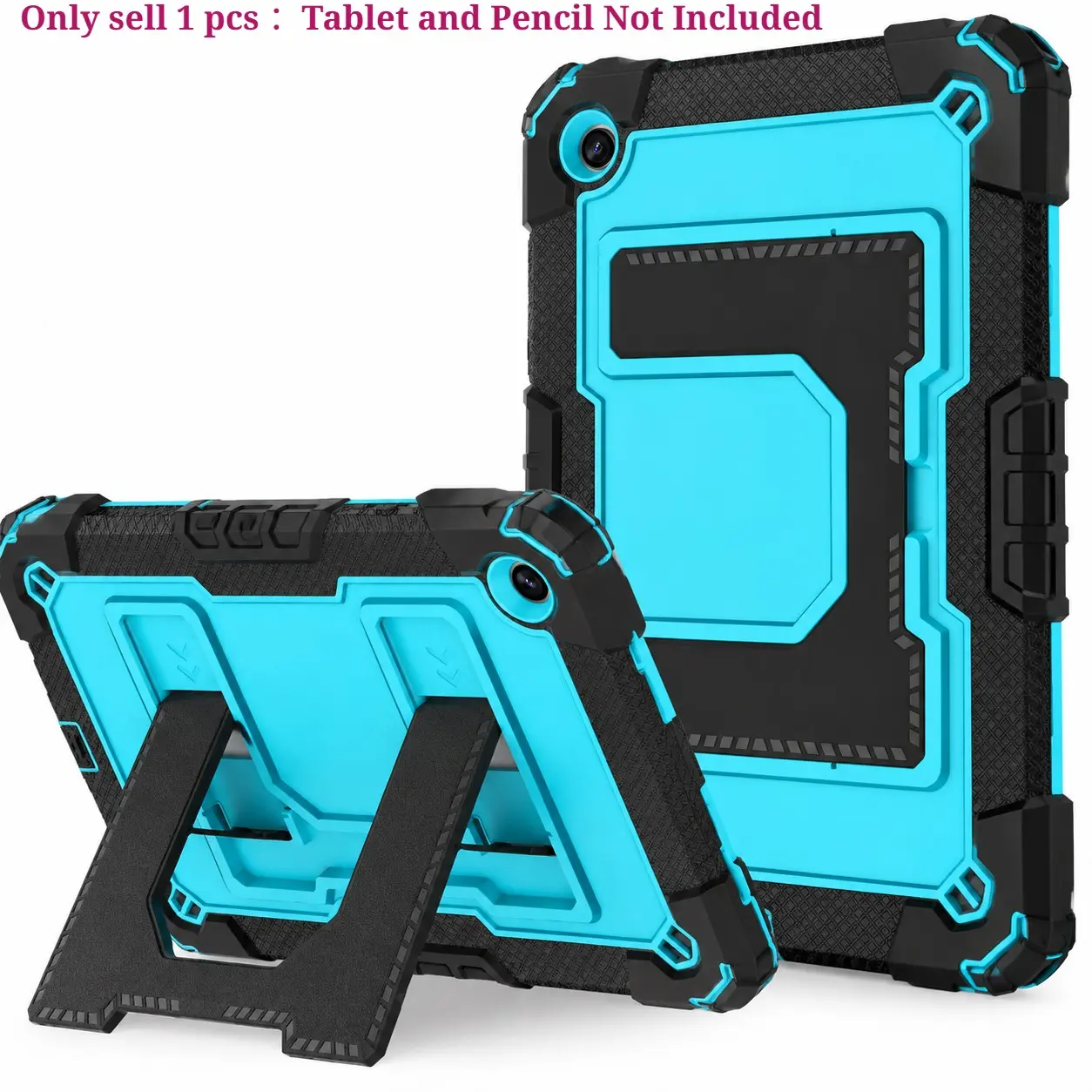 Rugged Case for Samsung Galaxy Tab A11+ / A9+ 11" (2025/2023 Release) - Heavy Duty Shockproof Protection Cover with Kickstand, Soft Kids-Safe Protective Shell, Drop Resistant Tablet Case, Tablet Covers, Durable Tablet Casing (Case Only)