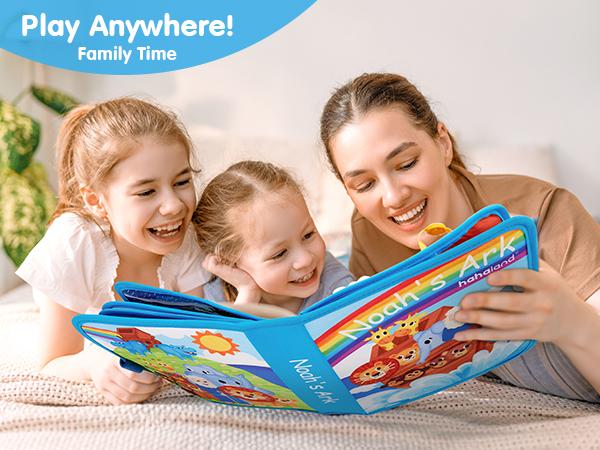 hahaland Noah's Ark Toy Busy Board for Toddlers 1-3 - Sensory, Montessori  Play Toy for Boys and Girls - Baptism Gift for 1-3 Year Olds Developmental Toy Birthday Gift.