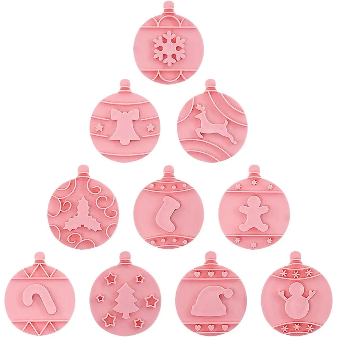 8 count Cookie  Set Christmas Decoration Snowflake Christmas Tree Reindeer Santa Claus Snowman for Christmas Baking