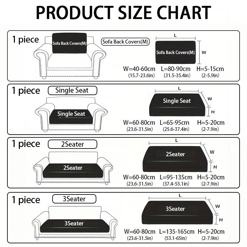 1pc Outdoor Couch Cushion Cover, All-Season Use, Sofa Cover, Elastic Seat Cushion, Furniture Protector, Decorative, Stylish, Comfortable, and Elegant, Suitable for Single, Double, and Three-Seater Couches, Garden Decor, Outdoor Decor