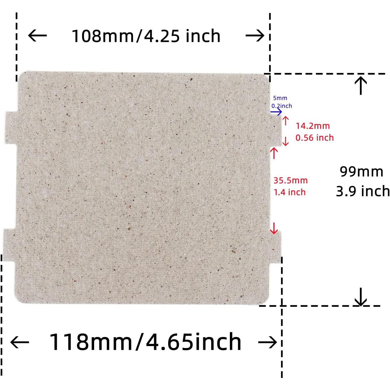 Microwave Waveguide Cover  Cutable Mica Board for microwave 118 X 99 mm (Pack of 6)