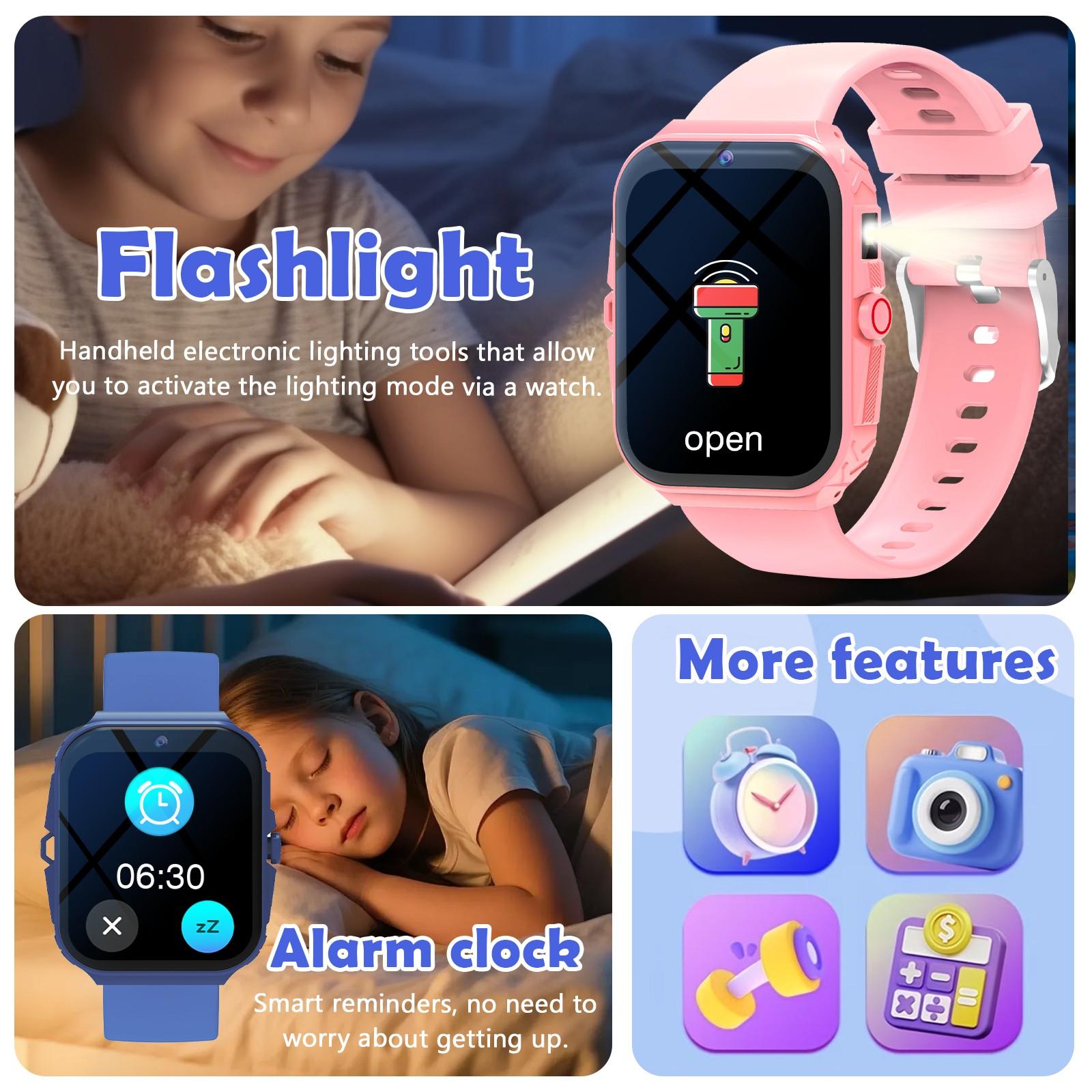 Kids Smart Wearable Watch (1.83 Inch) – Capture Memories with Camera & Growth Album,  Fun Games, Plus Calculator/Calendar/LED Torch, Unisex for Boys & Girls