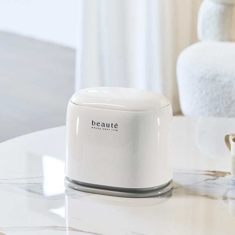 Stylish Press Type Desktop Garbage Bin, Luxury Design for Desk & Living Room, Compact Waste Container, Durable & Convenient for Daily Use