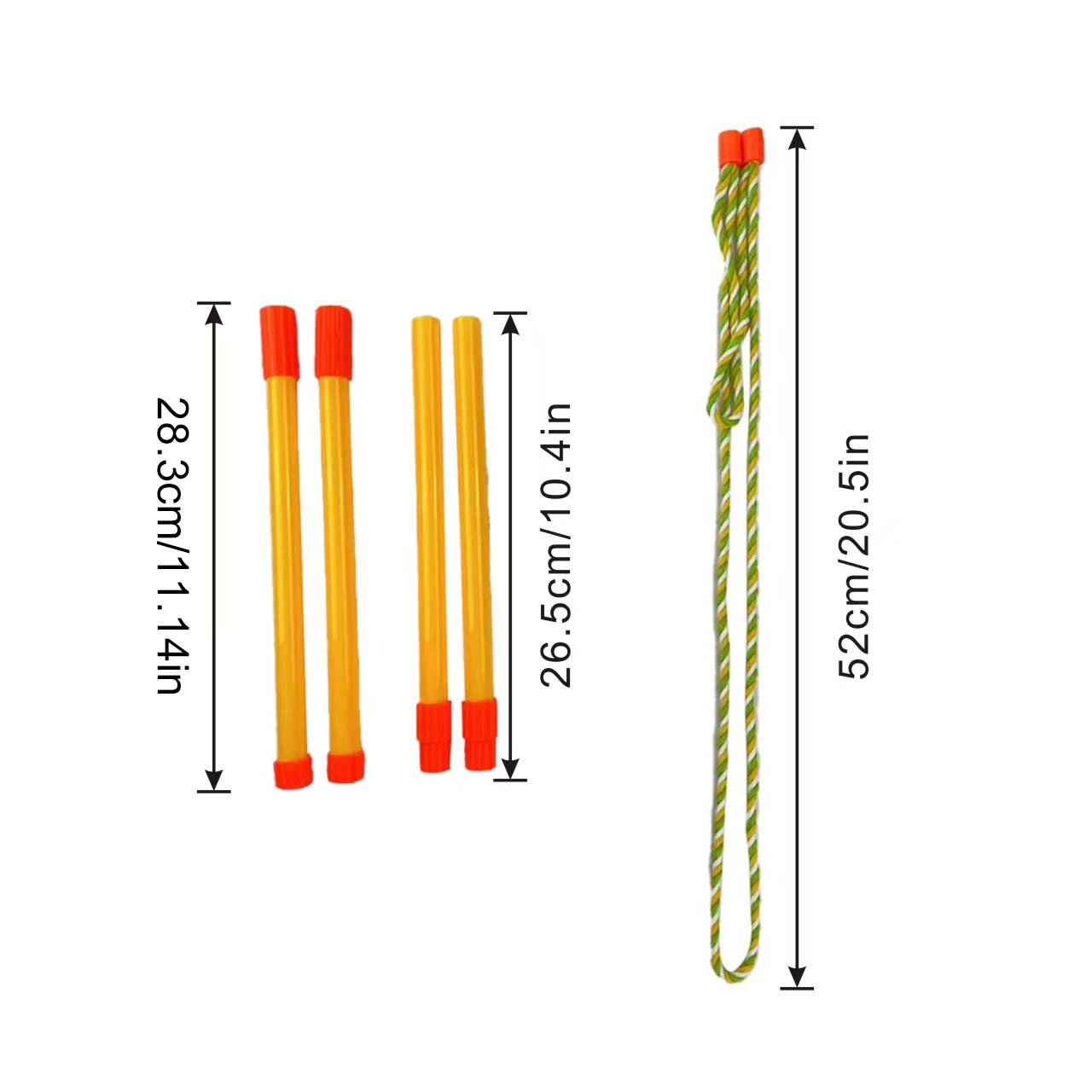 Children Giant Bubble Wand, Dual Rod Pull Rope Large Bubbles Toy, Outdoor Parent-Child Interactive Bubble Blower, Suitable for Boys Girls