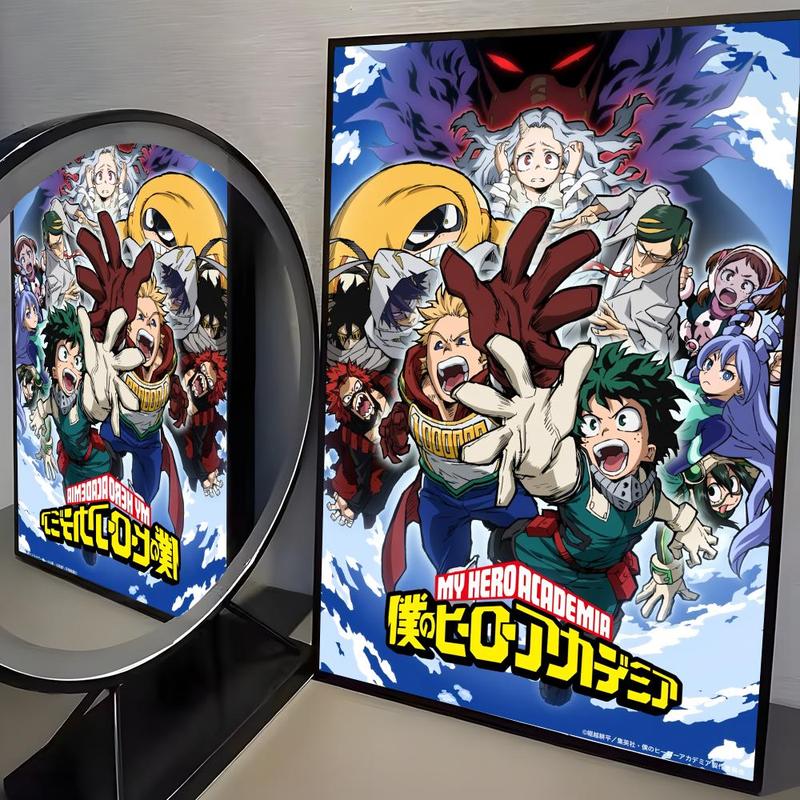 PIKPAKA Anime Midoriya Izuku My Hero Academia Cool Poster Self-Adhesive HD Wall Poster – Easy Stick & No-Residue Peel, Waterproof & Durable Art Print for Bedroom, Living Room, Dorm Decor, Perfect for Quick Makeovers and Aesthetic Room Transformation