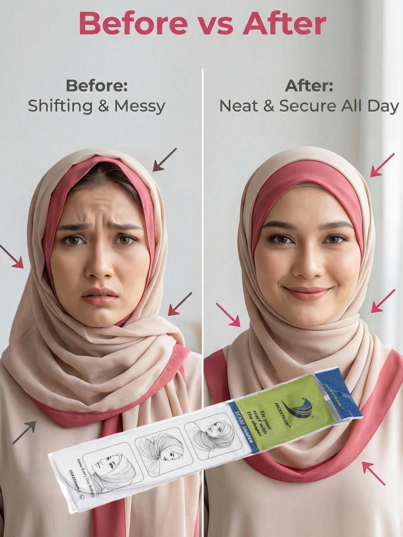 6pcs scarf shaper hijab tape Fixed Sticker Anti-Slip Stickers