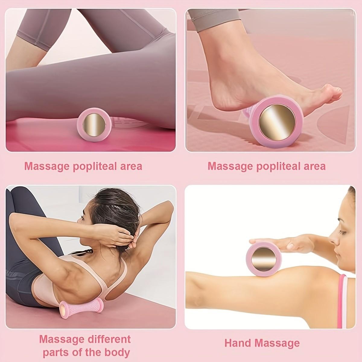 Portable Foot Massager with Deep-Tissue Roller, Foot Rollers, Ergonomic Handle for Muscle Relief, Ideal for Home Gym Travel Use