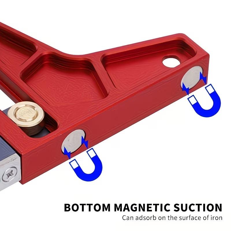 Table Saw Measurement Ruler, Metric Imperial Magnetic Height Gauge, Electric Circular Saw Carving Machine Reverse Adjustment