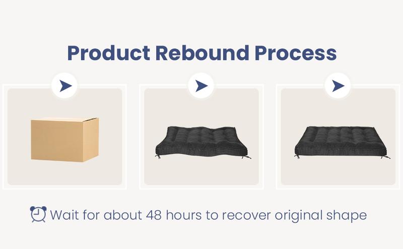 Winzoo 8”Thick Japanese Mattress Compressed Futons Sofa,Sleeper Couch Sofa Bed for Adults,Pets Roll Up Folding mat Durable Memory Foam Kids Floor mat