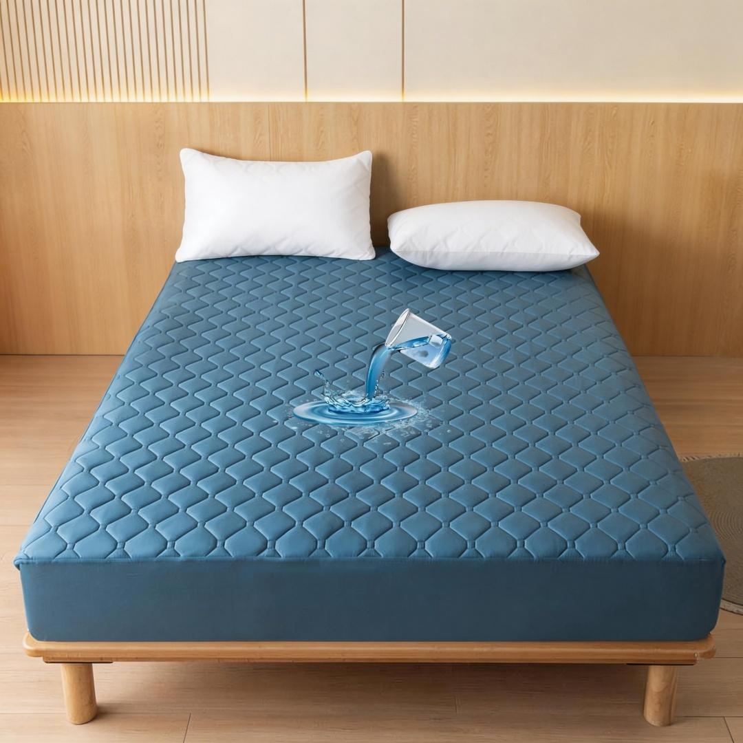 Waterproof Thick Quilted Mattress Protector, Soft Fitted Sheet, No Pillowcase, Washable, Multi-Color, All Season, Bedding Mattress Cover, Bed Cover for Bedroom, Guest Room #GLOBAL PICKS
