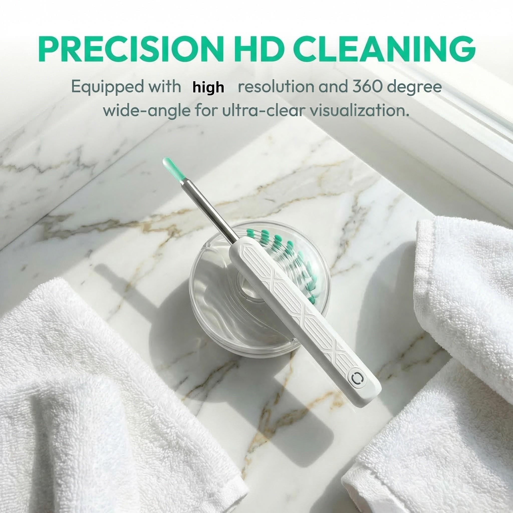 Visual Ear Cleaner Spoon with Camera and Light, Earwax Removal Tool, Earwax Remover, Ear Cleaning Device, Ear Cleaning Tools, Essential Ear Health Accessory