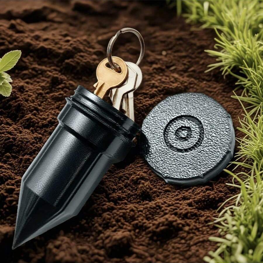 Realistic Key Hider Sprinkler, Waterproof Key Box for Outdoor Garden, Easy Installation, Corrosion Resistant, Hidden Storage Solution