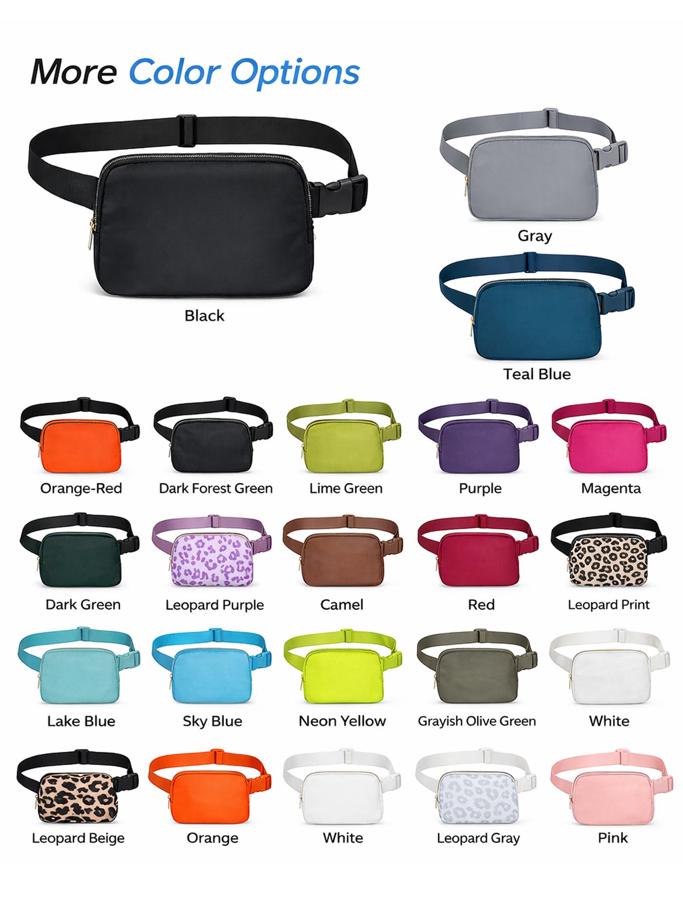 1pc Multi-Color Belt Bag, Lightweight Adjustable Crossbody Fanny Pack with Zipper Pocket, Hands-Free Waist Bag for Travel, Gym & Daily Use, Perfect Gift for Holidays & Birthdays
