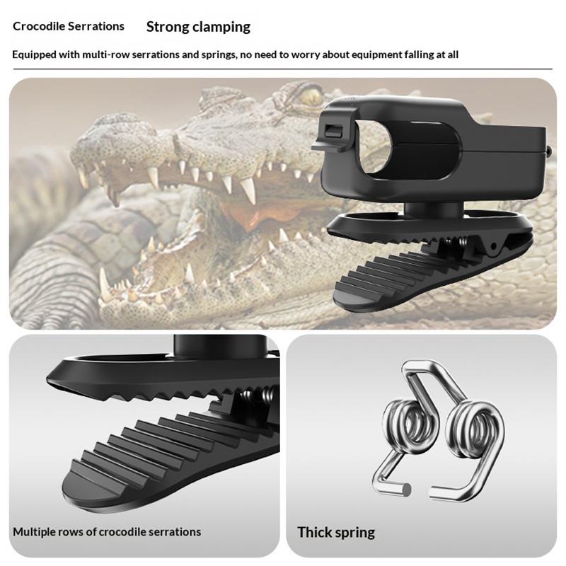 Raywowo Osmo Nano Backpack Clip Rotatable Quick Release Camera Mount For Action Cameras Compatible With DJI Osmo Pocket 3 Pocket 2 And Smartphone Vlogging