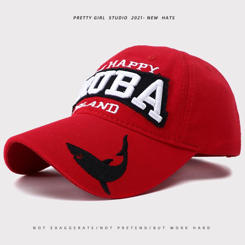 New fashion baseball cap Korean version embroidered letter visor outdoor leisure sports cap