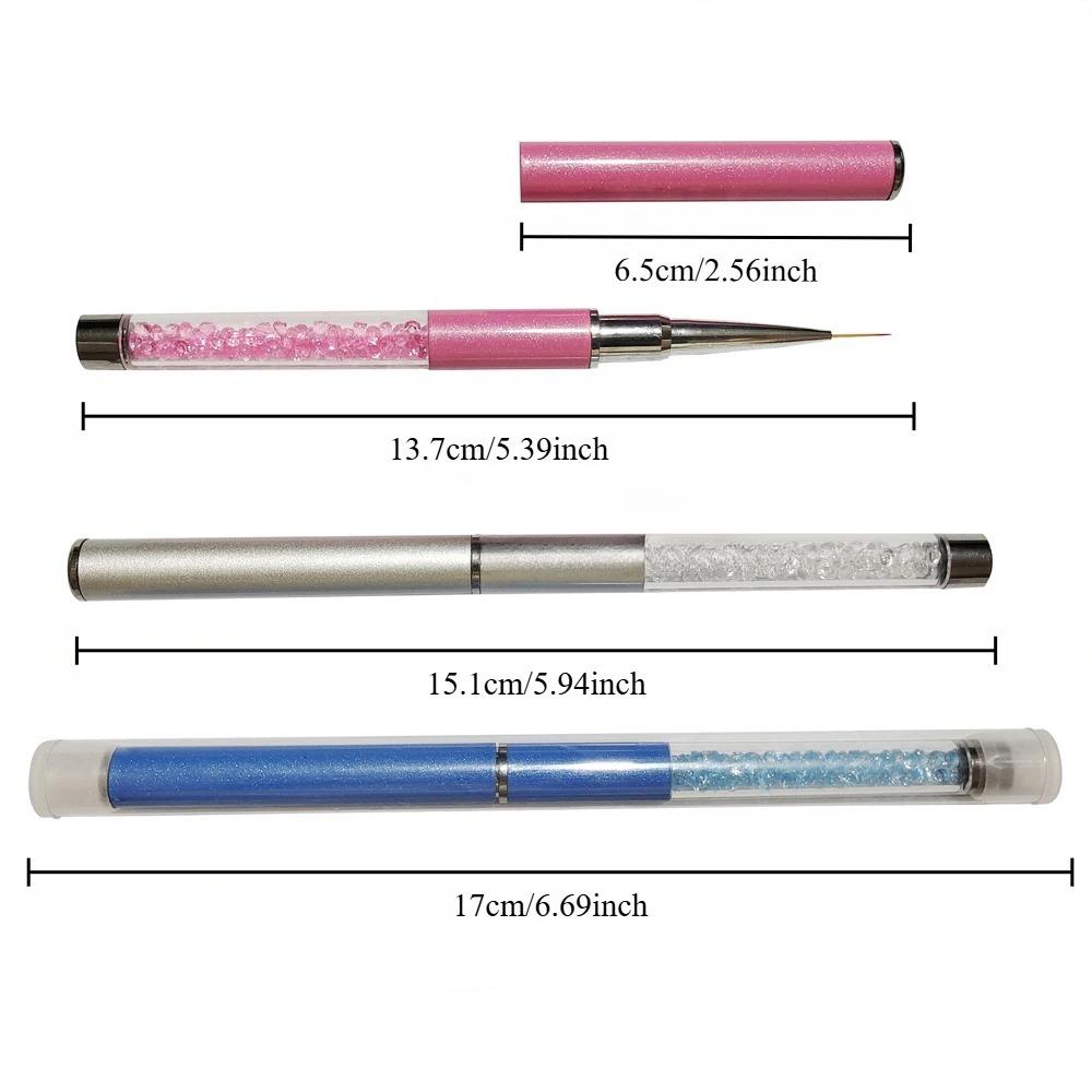 Professional Nail Art Brush Set for Acrylic Gems Glitter Design: Leak-Proof Fine Tip, Anti-Slip Handle, with Storage Box. Ideal for Gel Polish, Carving Powder, DIY & Salon Use. Easy Clean & Maintenance.