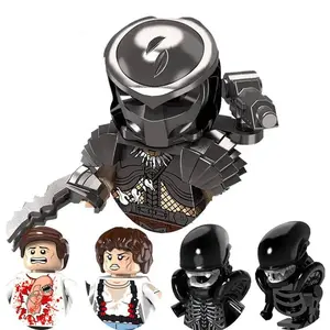 New! Super Heroes The Ellen Ripley Terminator Predator VS. Alien Model Building Blocks Enlighten Action Figure Toys For Children